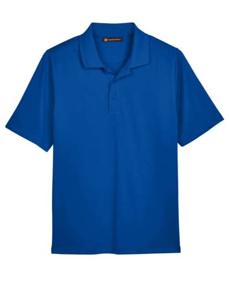 Harriton M348T Men's Tall Advantage Snag Protection Plus IL Polo – 6.6 oz. 100% Polyester Tall Polo | LT–4XLT