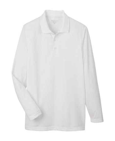 Harriton M208L Men's Charge Snag and Soil Protect Long-Sleeve Polo – 4.5 oz. 100% Polyester Long-Sleeve Polo