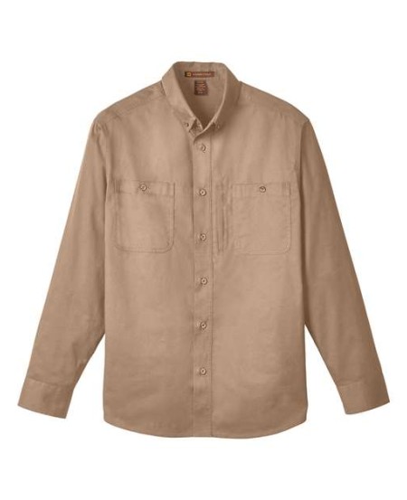 Harriton M585L Men's Advantage IL Workshirt – 4.5 oz. 55/45 Cotton/Polyester Twill Long-Sleeve Work Shirt | S–5XL