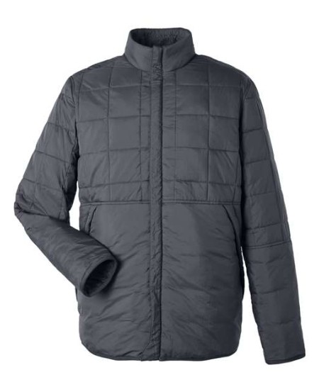 North End NE721 Unisex Aura Fleece-Lined Jacket – 1 oz. Recycled Nylon Shell, Boucle Sweater Fleece Lining, UTK SubDown