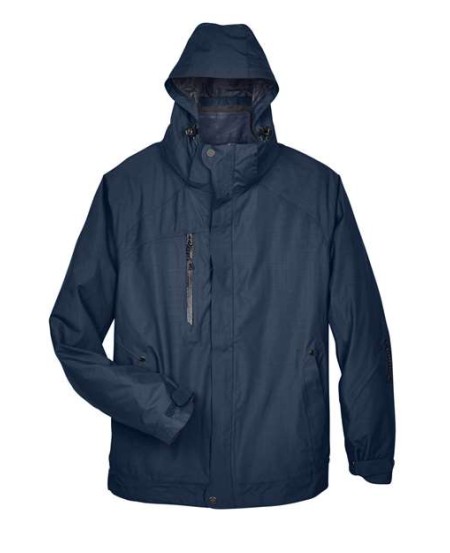 North End 88178 Men's Caprice 3-in-1 Jacket with Soft Shell Liner – 4.6 oz. Polyester Shell + 7.5 oz. 96/4 Poly/Spandex Soft Shell Liner UTK 2 | S–5XL