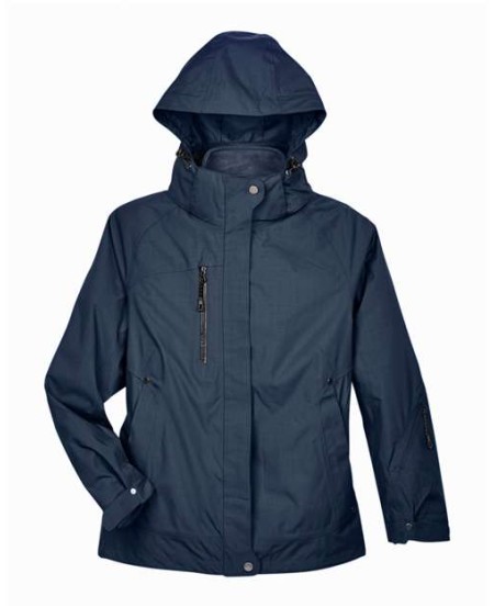 North End 78178 Women's Caprice 3-in-1 Jacket with Soft Shell Liner – 4.6 oz. Polyester Shell + 7.5 oz. 96/4 Poly/Spandex Soft Shell Liner | XS–3XL