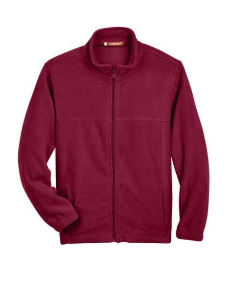 Harriton M990Y Youth Full-Zip Fleece – 8 oz. 100% Polyester Fleece Jacket | Youth S–XL