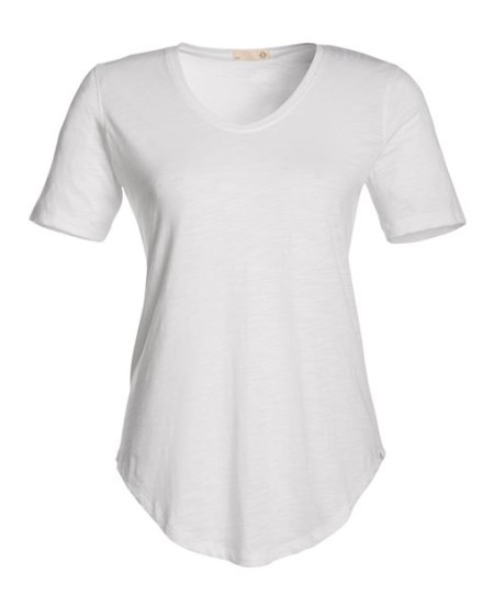 TASC Performance TW668S Women's Longline T-Shirt – 4.9 oz. Organic Cotton Bamboo Slubbed Jersey | XS–2XL