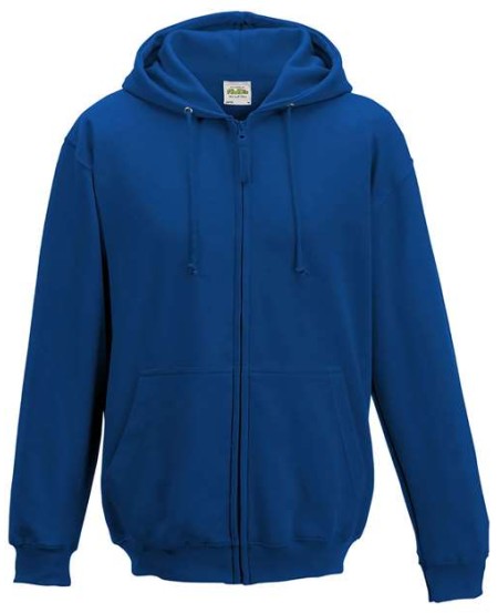AWDis JHA050 Midweight College Full-Zip Hooded Sweatshirt – Unisex 8.3 oz. Cotton-Rich Full-Zip Hoodie | S–3XL