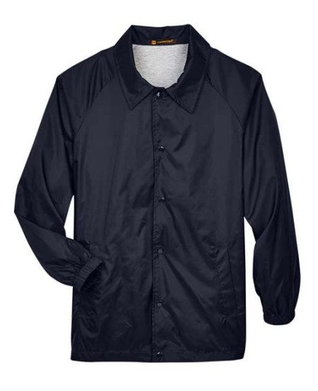 Harriton M775 Unisex Nylon Staff Jacket – 100% Nylon Taffeta Shell Wind and Water-Resistant Staff Jacket