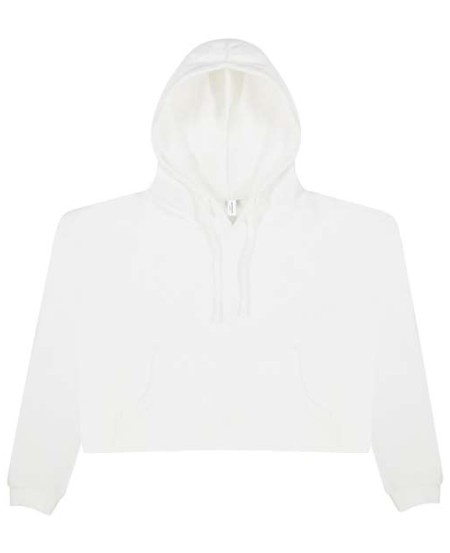 AWDis JHA016 Women's Cropped Hooded Fleece – 8.3 oz. Relaxed Fit Cropped Pullover Hoodie with Pocket | XS–XL