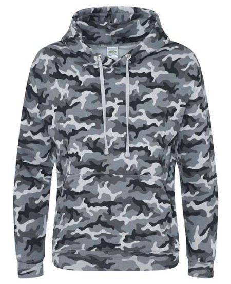 AWDis JHA014 Camo Hoodie – Unisex 8.3 oz. All-Over Print Cotton-Rich Pullover Hoodie | S–3XL