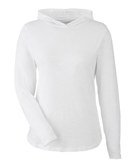 TASC Performance TW850S Women's Recess Hooded Pullover – 4.9 oz. Organic Cotton Bamboo Slubbed Jersey Hoodie | XS–2XL