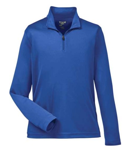 Team 365 TT31Y Youth Zone Performance Quarter-Zip Pullover – 3.5 oz. Polyester Interlock | S–XL