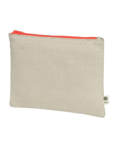 econscious EC8402 Hemp Pouch Bag – 6.8 oz. 55/45 Hemp/Cotton Zip Pouch | One Size