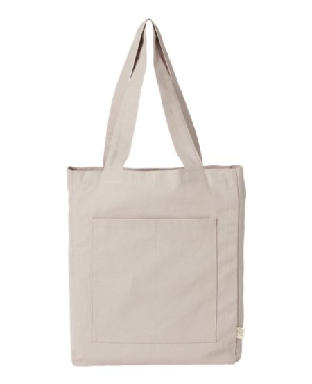 econscious EC8205 Reclaimist Fiber Everywhere Tote Bag – 9 oz. 100% Recycled Cotton Canvas Tote Bag | Post-Industrial Reclaimed | GRS Certified | 12″W x 15″H x 6″D | SEDEX SMETA