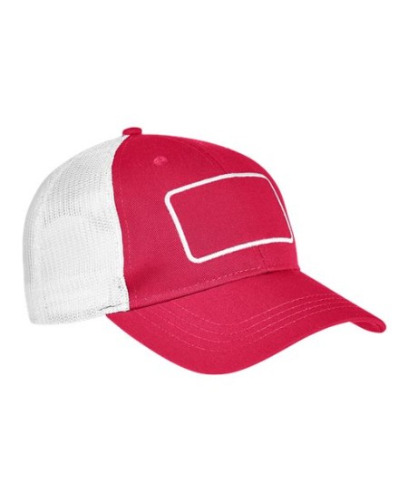 Big Accessories BA656T Patch Trucker Cap – 100% Cotton Twill Front with Polyester Mesh Back | Cotton Twill Patch for Embellishment (3