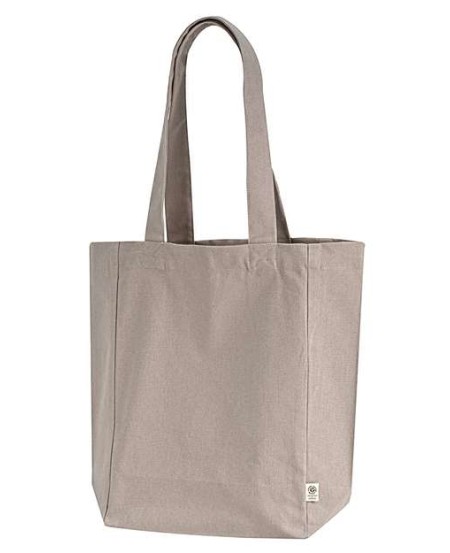 econscious EC8201 Reclaimist Fiber Bookish Tote – 7 oz. 100% Recycled Cotton Canvas | Post-Industrial Reclaimed | Self-Fabric Handles 22.75″ | GRS Certified | Fair Trade & SA8000