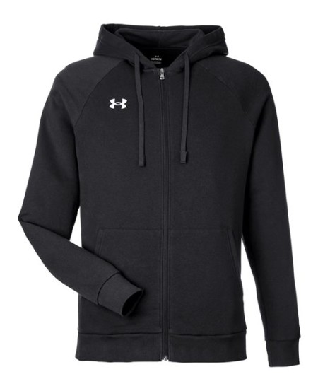 Under Armour 1379767 Men's Rival Fleece Full-Zip – 80/20 Cotton/Polyester Fleece Full-Zip Hoodie | S–4XL