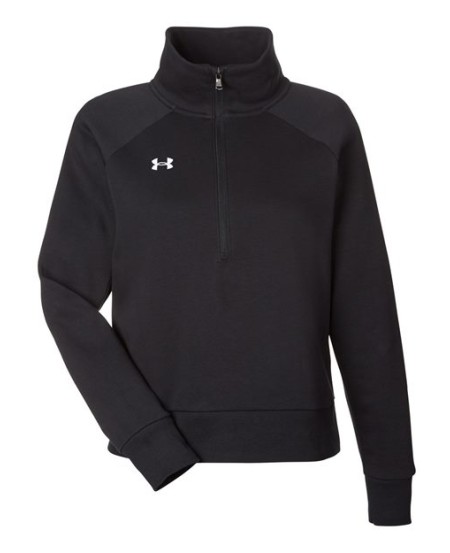 Under Armour 1379492 Women's Rival Fleece Half-Zip Pullover – 8.11 oz. 80/20 Cotton/Polyester | XS–2XL