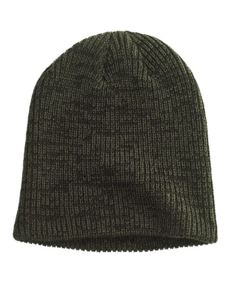 Big Accessories BA524 Ribbed Marled Beanie – 100% Acrylic Rib Knit Double-Layer Beanie | 10