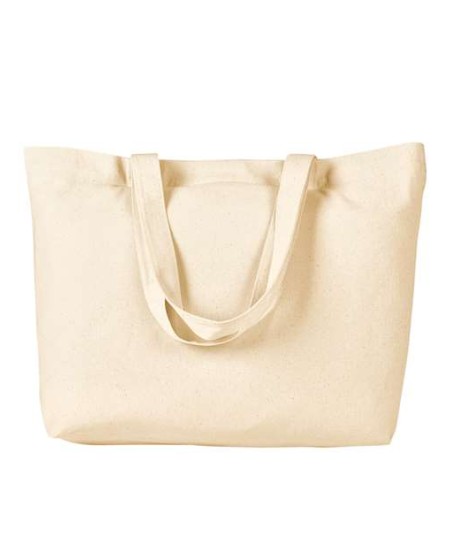 BAGedge BE102 Cotton Twill Tote Horizontal Shopper – 100% Cotton Twill Horizontal Tote | One Size