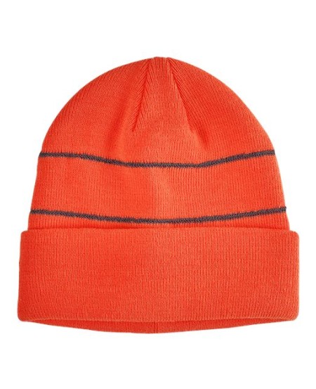 Big Accessories BA535 Reflective Cuffed Beanie – 100% Acrylic Double-Layer Knit Beanie | 8
