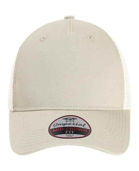 Imperial X240M The Gambit Mesh Back Cap – Unisex Organic Cotton Twill Unstructured Cap | Adjustable