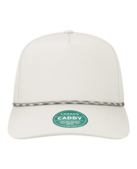 LEGACY CADDY The Caddy Rope Adjustable Cap – Unisex 97% recycled polyester / 3% spandex Baseball Cap With Rope Braid | Adjustable (OSFM)