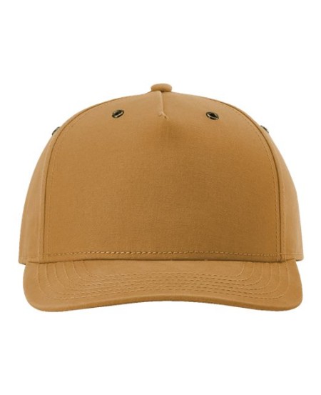 Richardson 336 Burnside Cap - 100% Cotton Brushed Canvas Structured Five-Panel Mid Pro | OSFM Snapback