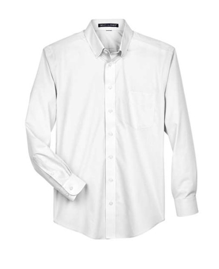 Devon & Jones D620 Men's Crown Collection® Broadcloth Woven Dress Shirt – 3.4 oz. 55/45 Cotton/Poly | S–4XL