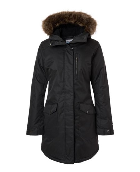 Columbia 179975 Womens Suttle Mountain Long Insulated Jacket - 100% Polyester Melange Omni-Heat Lining Synthetic Down | S-XXL