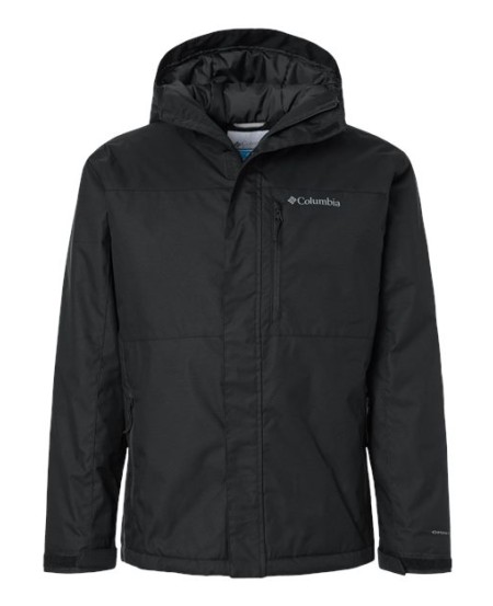Columbia 208959 Mens Tipton Peak III Insulated Hooded Jacket - 100% Polyester Omni-Heat Lining Omni-Tech Waterproof Seam Sealed | S-4X
