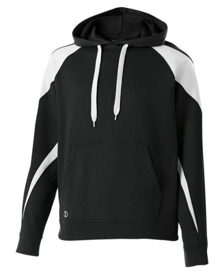 Holloway 229646 Youth Prospect Athletic Fleece Hooded Sweatshirt – 9 oz. 60/40 Cotton/Polyester Contrast Insert Raglan Youth Hoodie | No Drawcord on Youth