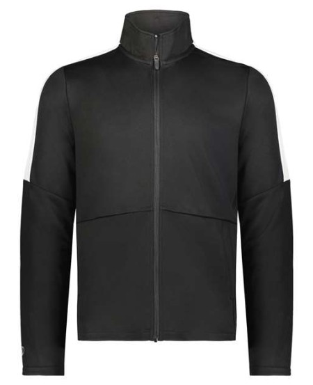 Holloway 223530T Men's Tall Crosstown Full-Zip Jacket – 100% Polyester Double Knit Dry-Excel Warm-Up Jacket (Tall Sizing)
