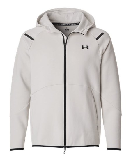 Under Armour 1379806 Men's Unstoppable Fleece Full-Zip – 65/29/6 Polyester/Cotton/Spandex 4-Way Stretch | S–4XL