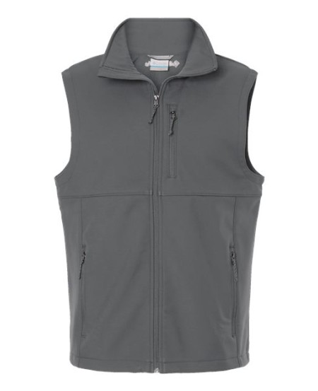 Columbia 216510 Mens Ascender II Soft Shell Vest - 100% Polyester Nexgen Contour Soft Shell Fleece Bonded Omni-Shield Comfort Stretch Wind Water-Resistant | S-3X