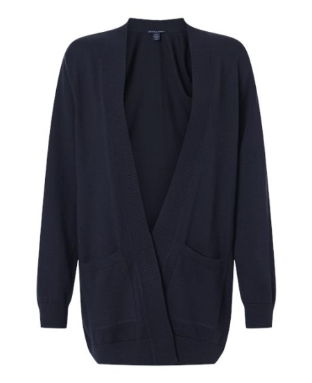 Devon & Jones DG447W Women's New Classics® Open Cardigan Sweater – 7 oz. 60% BCI Cotton/40% Recycled Poly, 12 Gauge | XS–3XL