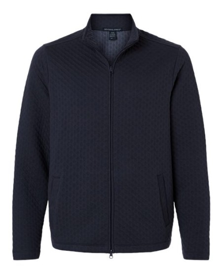 Devon & Jones DG740 Berkley Textured Full-Zip Jacket – Men’s 8 oz. 60/40 Cotton/Poly Honeycomb Knit Jacket | S–4XL