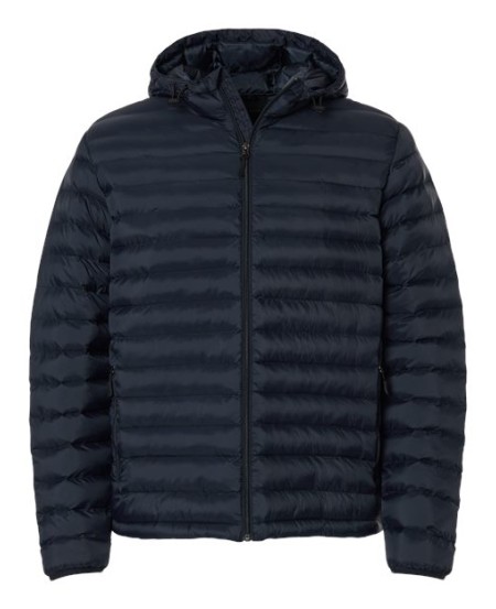 Weatherproof 26715 Men's Lightweight Poly-filled Hooded Puffer Jacket – Men's 100% Nylon Hooded Puffer Jacket with Adjustable Drawcord | S–3XL