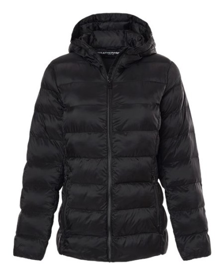 Weatherproof W26715 Women's Lightweight Poly-filled Hooded Puffer Jacket – Women's 100% Nylon Hooded Puffer Jacket | S–2XL