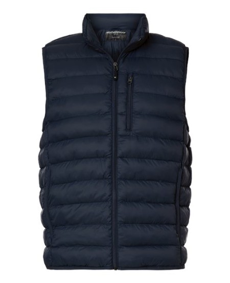 Weatherproof 26717 Men's Lightweight Poly-filled Packable Vest – Men's 100% Nylon Vest with Right Chest Pocket | S–3XL