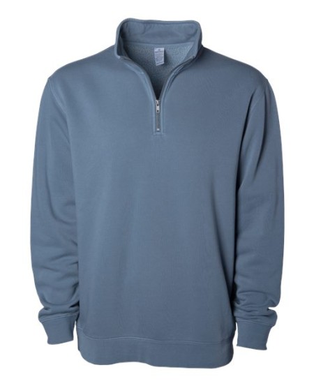 Independent Trading Co. PRM4600QZ Unisex Pigment-Dyed Quarter-Zip Pullover – 9 oz. Unisex Quarter-zip pullover | XS–3XL