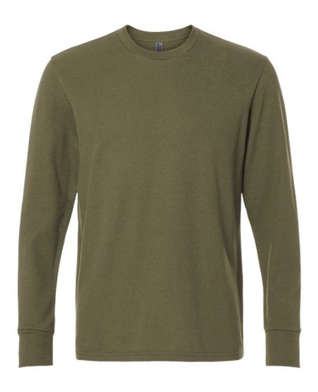 Next Level 8211 Unisex Ideal Thermal Long Sleeve T-Shirt – 5.5 oz. 60/40 Cotton/Recycled Poly Waffle Thermal Tee | XS–3XL