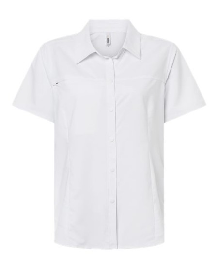 CORE365 CE520W Women's UltraUVP Shoreline Short-Sleeve Staff Shirt – 3 oz. 100% Recycled Polyester | XS–3XL