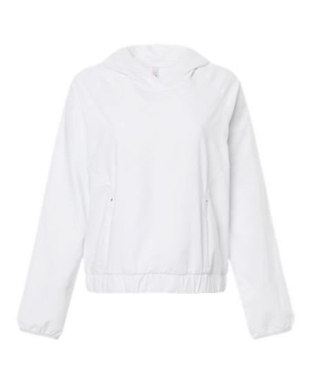 CORE365 CE520LW Women's UltraUVP Shoreline Long-Sleeve Hooded Pullover – 3 oz. 100% Recycled Polyester | XS–3XL