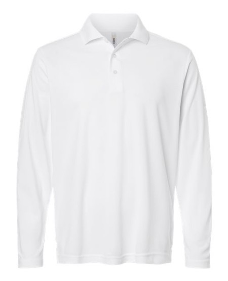 CORE365 CE108L Men's Nova Performance Long-Sleeve Pique Polo – 4 oz. 100% Recycled Polyester | S–5XL