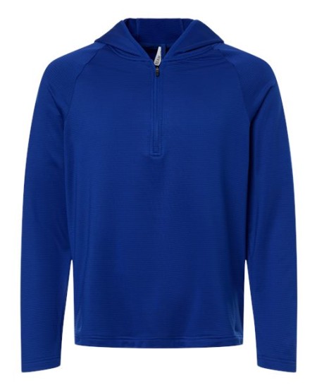 Team 365 TT200 Men's Qualify Quarter-Zip Hooded Pullover – 6 oz. Recycled Polyester/Spandex | XS–4XL