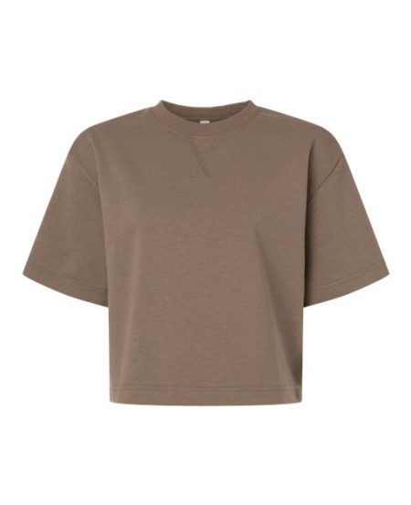American Apparel FTCB0 Women's French Terry Mid-Length Boxy Top – 9.4 oz. 85/15 Cotton/Polyester French Terry | S–2XL