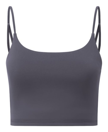 TriDri TD650 Women's Luxe Bra – 70/30 Recycled Nylon/Elastane Longline Scoop-Neck Sports Bra | XS–2XL