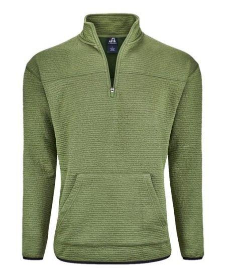 J. America 8773 Unisex Pebble Fleece Quarter-Zip Pullover – Unisex quarter-zip pullover | S–3XL