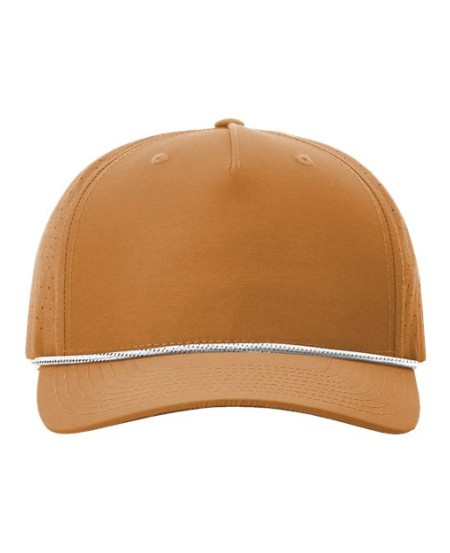 Richardson 355 Laser Perf Performance Rope Cap - 60/40 Nylon/Cotton Laser-Perforated Stay-Dri Five-Panel | OSFM Snapback