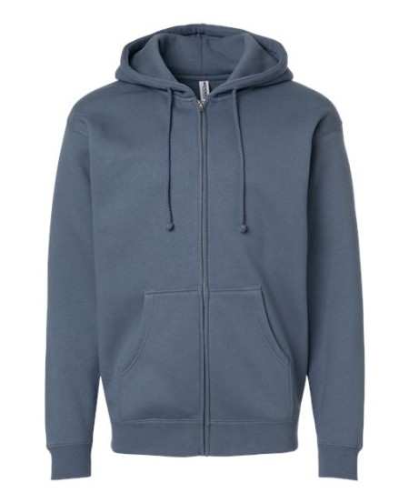 Independent Trading Co. IND4000Z Unisex Heavyweight Full-Zip Hooded Sweatshirt – 10 oz. Unisex Full-zip hoodie | XS–3XL