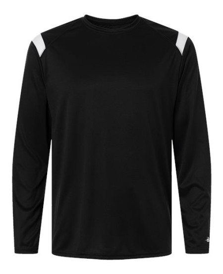 Badger 4255 Unisex On The Rise Long Sleeve T-Shirt – 3.5 oz. 100% Polyester Interlock Moisture-Wicking LS Tee | XS–4XL